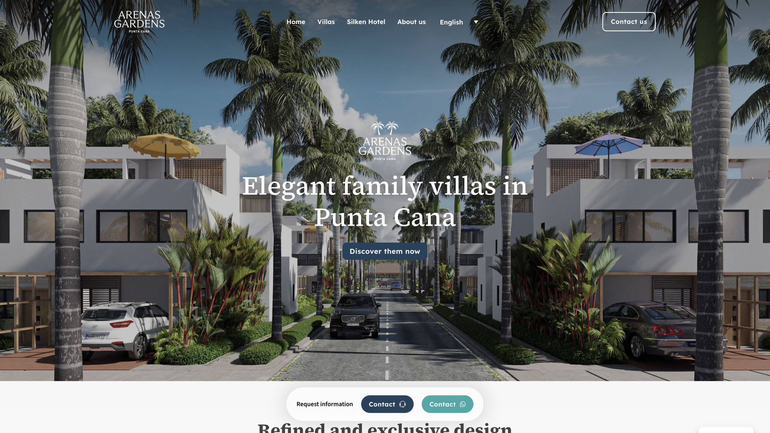 Imagen relacionada del proyecto Arena Gardens, en este caso es el apartado Inicio/Home.