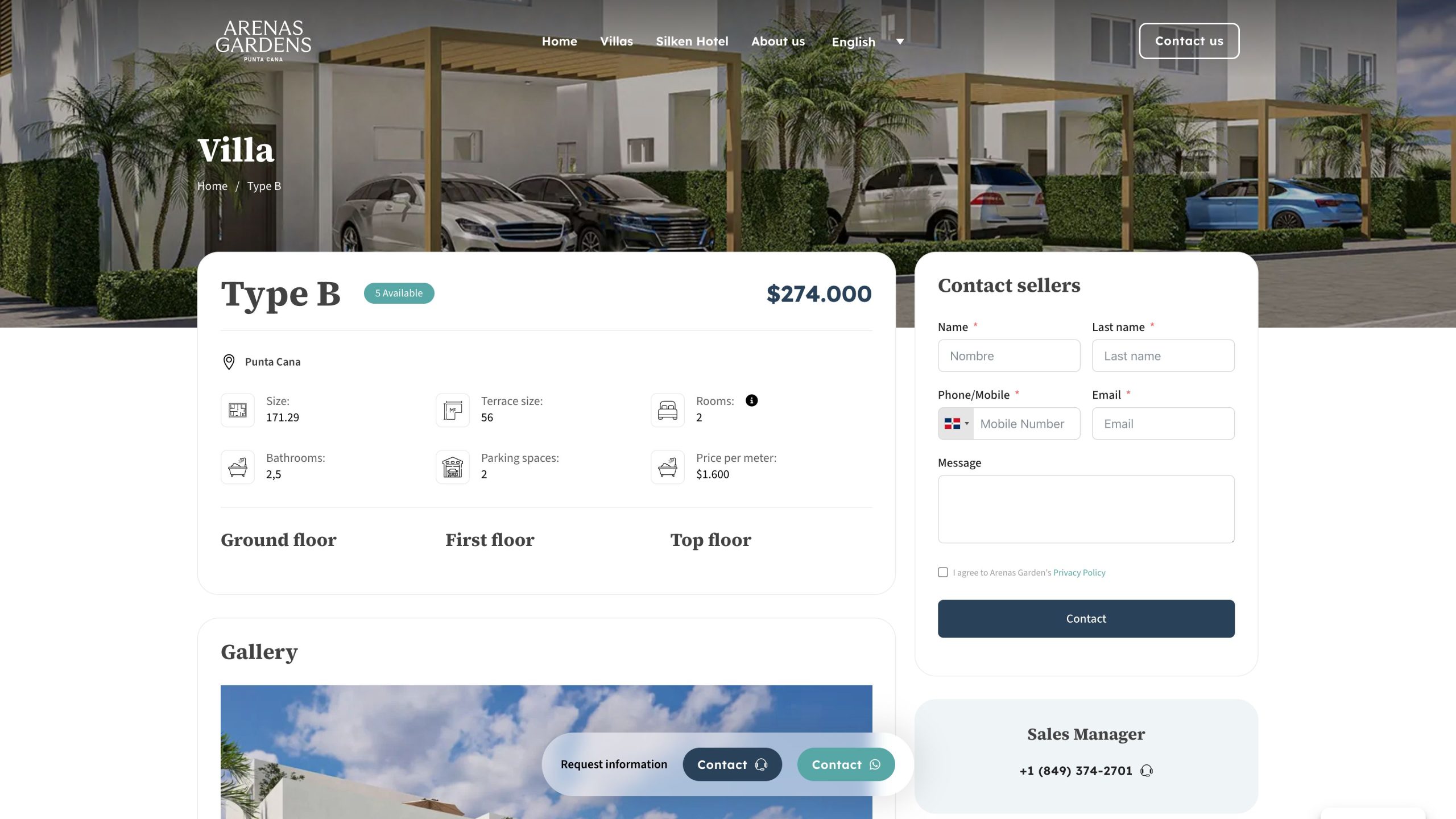 Imagen relacionada del proyecto Arena Gardens, en este caso es el apartado detalle de Villa.
