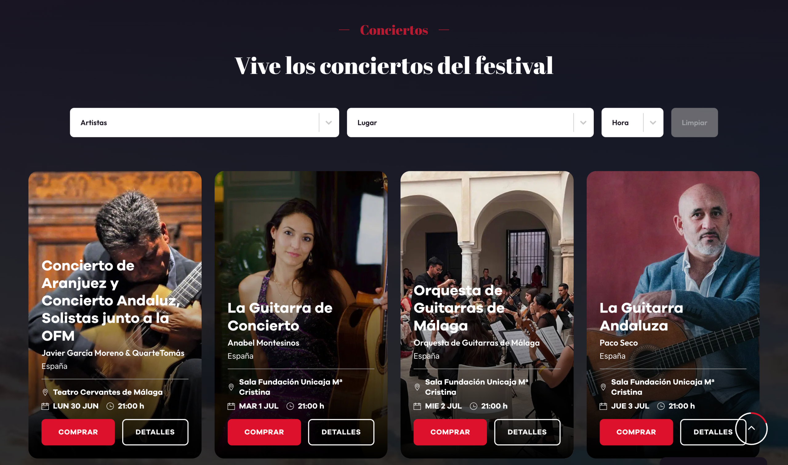 Imagen relacionada del proyecto Festival de la Guitarra de Málaga